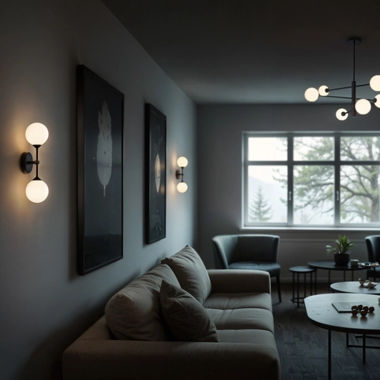 Lampa Dekoracyjna AM201 6xG9 Czarna GARDA 1245DL DOMENO LIGHTING - zdjęcie dodatkowe 4