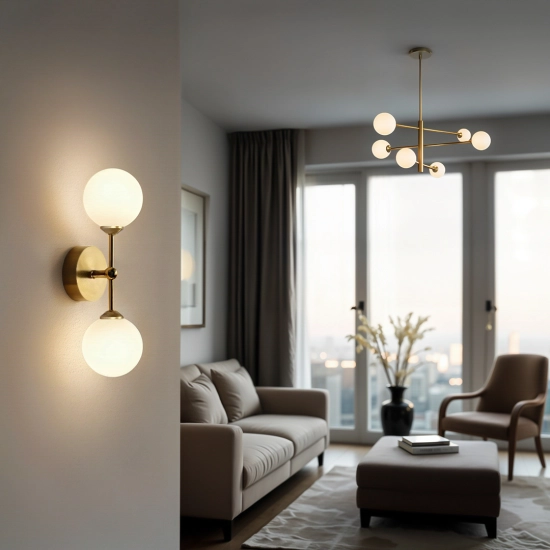 Lampa Dekoracyjna AM201 6xG9 Złota GARDA 1246DL DOMENO LIGHTING - zdjęcie dodatkowe 3