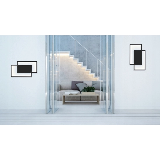 Lampa Dekoracyjna LED kolor czarny Modern 48W + Pilot DL-A02 144DL DOMENO LIGHTING - zdjęcie dodatkowe 2