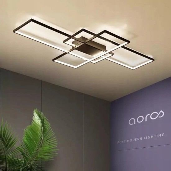 Lampa sufitowa LED RING 80W czarny DL-Z01 + pilot 883DL DOMENO LIGHTING - zdjęcie dodatkowe 2