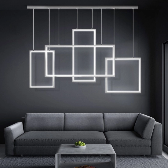 Lampa Led Wiszące Prostokąty 75W biała 4000K DL-G04 BRAGA 531DL DOMENO LIGHTING - zdjęcie produktu