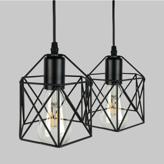 Lampa Loft Brylant okągła 3xE27 502DL DOMENO LIGHTING - zdjęcie dodatkowe 3
