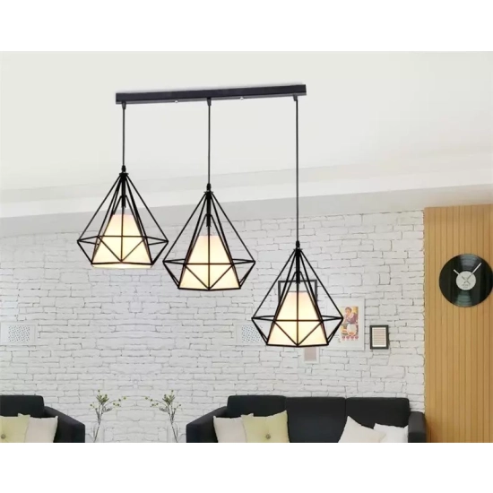 Lampa loft Diament Prosta 3xE27 499DL DOMENO LIGHTING - zdjęcie produktu