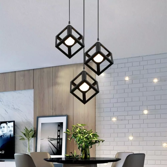Lampa Loft Sweden okrągła PZE-609 Czarna 503DL DOMENO LIGHTING - zdjęcie produktu