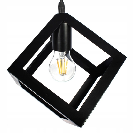 Lampa Loft Sweden okrągła PZE-609 Czarna 503DL DOMENO LIGHTING - zdjęcie dodatkowe 3