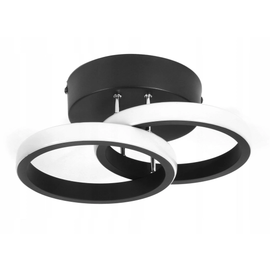 Lampa Sufitiowa Kinkiet OKRĄGŁA 18W CZARNA - BARWA NEUTRALNA 308DL DOMENO LIGHTING - zdjęcie produktu