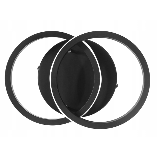 Lampa Sufitiowa Kinkiet OKRĄGŁA 18W CZARNA - BARWA NEUTRALNA 308DL DOMENO LIGHTING - zdjęcie dodatkowe 2