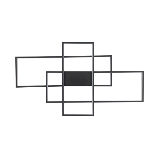 Plafon QUADRATUS 126W z Pilotem BLACK ------wysyłka 24H -----