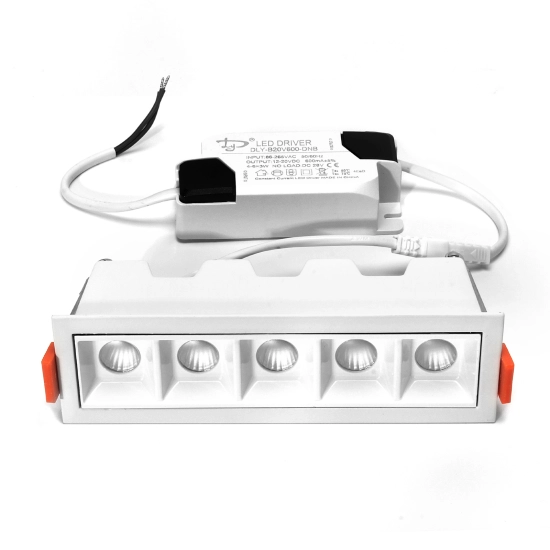 Lampa liniowa Led podtynkowa 10W 4000K BIAŁA JDL-5T 1210DL DOMENO LIGHTING - zdjęcie dodatkowe 1