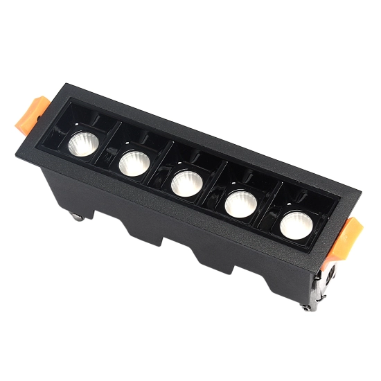 Lampa liniowa Led podtynkowa 10W 3000K czarna JDL-5T 582DL DOMENO LIGHTING - zdjęcie produktu