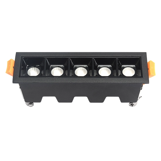 Lampa liniowa Led podtynkowa 10W 3000K czarna JDL-5T 582DL DOMENO LIGHTING - zdjęcie dodatkowe 3