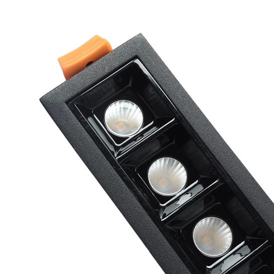 Lampa liniowa Led podtynkowa 10W 3000K czarna JDL-5T 582DL DOMENO LIGHTING - zdjęcie dodatkowe 2