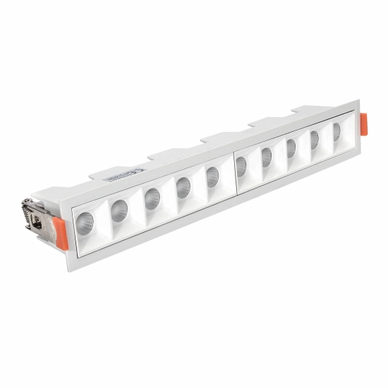 Lampa liniowa Led podtynkowa 20W 4000K BIAŁA JDL-10T 1208DL DOMENO LIGHTING - zdjęcie produktu
