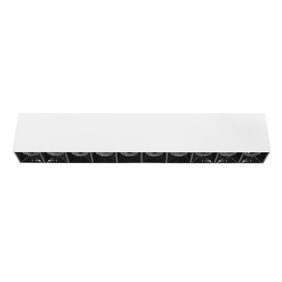 Lampa liniowa natynkowa 30w 3000K biało-czarna JDL-4T 1063DL DOMENO LIGHTING - zdjęcie dodatkowe 2
