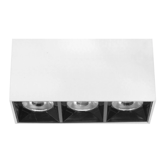 Lampa liniowa natynkowa 9w 3000K biało-czarna JDL-6T 1055DL DOMENO LIGHTING - zdjęcie dodatkowe 1