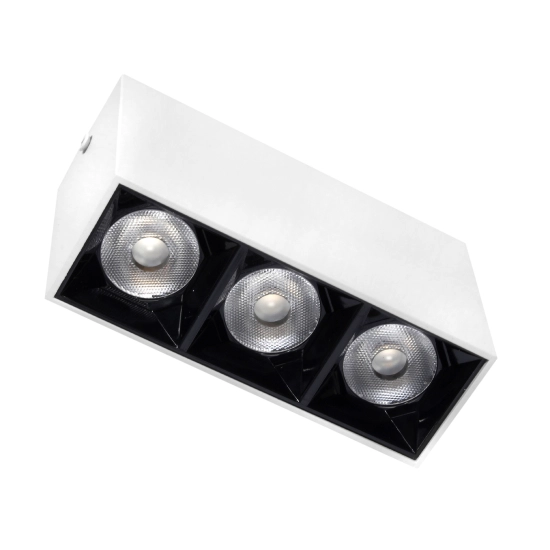Lampa liniowa natynkowa 9w 3000K biało-czarna JDL-6T 1055DL DOMENO LIGHTING - zdjęcie produktu