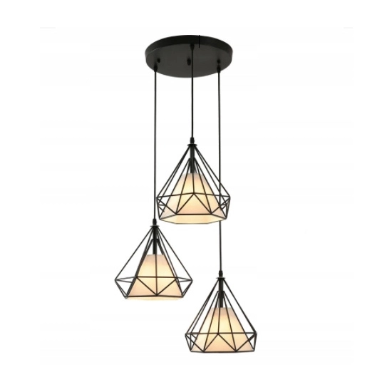 Lampa loft Diament okrągłe mocowanie 3xE27 500DL DOMENO LIGHTING - zdjęcie dodatkowe 1