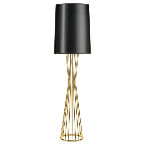 Lampa podłogowa FILO-1 czarno - złota 145 cm MF1235 Step into Design