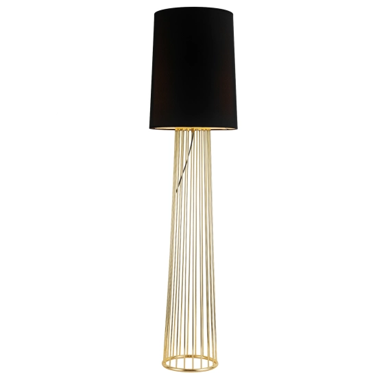Lampa podłogowa FILO-2 czarno - złota 156 cm MF1236 Step into Design