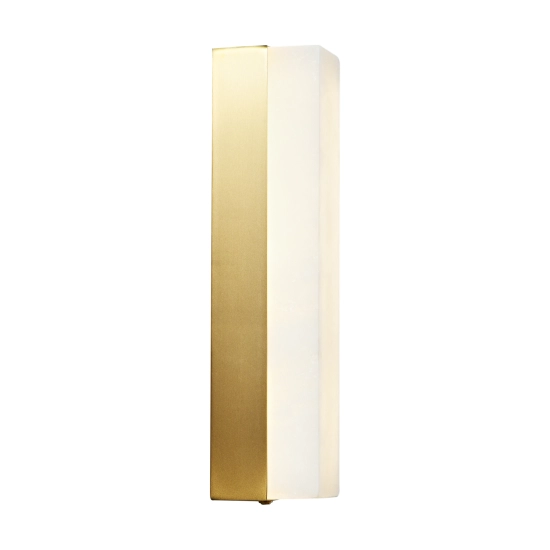 Lampa ścienna BLOCK biały marmur i mosiądz 40 cm ST-3390 Step into design
