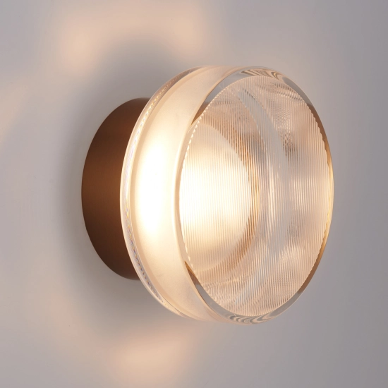 Lampa ścienna CARMELLO LED transparentna złota 13,5 cm ST-DL-8535 gold Step into design