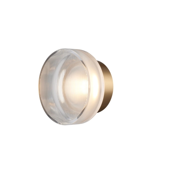 Lampa ścienna CARMELLO LED transparentna złota 13,5 cm ST-DL-8535 gold Step into design