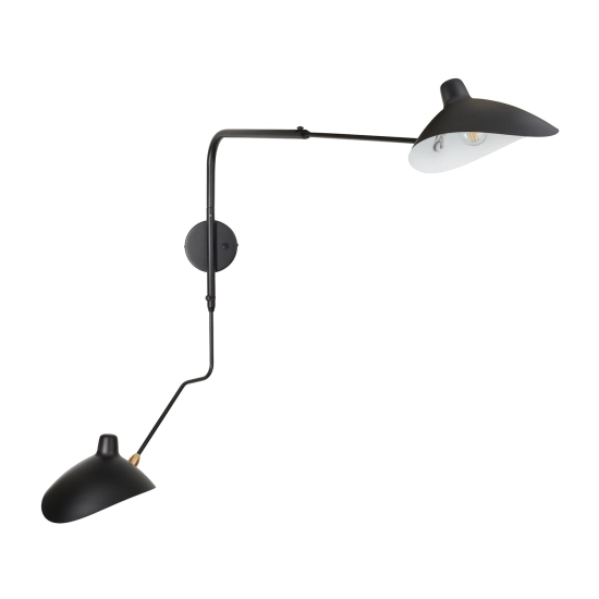 Lampa ścienna CRANE-2W S czarna 110 cm W8702-S Step into Design