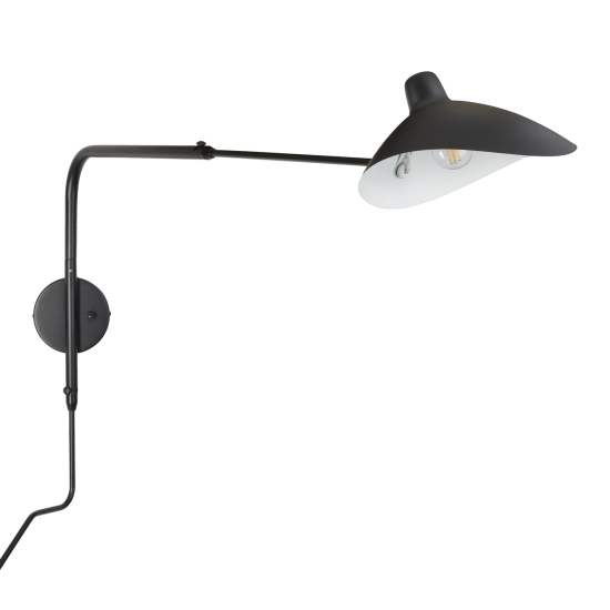 Lampa ścienna CRANE-2W S czarna 110 cm W8702-S Step into Design
