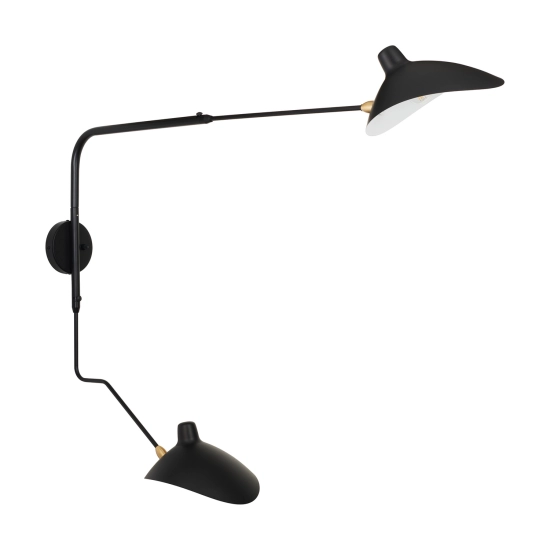 Lampa ścienna CRANE-2W S czarna 110 cm W8702-S Step into Design