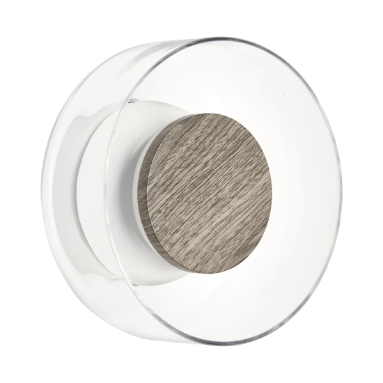 Lampa ścienna DONUT 18 – LED, szkło transparentne, brąz orzechowy ST-5072W transparent brown Step into design