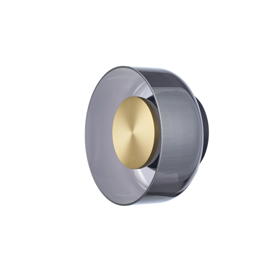 Lampa ścienna DONUT 18 cm - LED, szkło, szaro-złota ST-5072W smoky gold Step into design