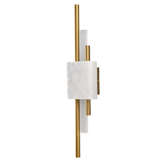 Lampa ścienna ELLIE LED marmurowa biało złota 50 cm ST-7007W-WHITE Step into Design