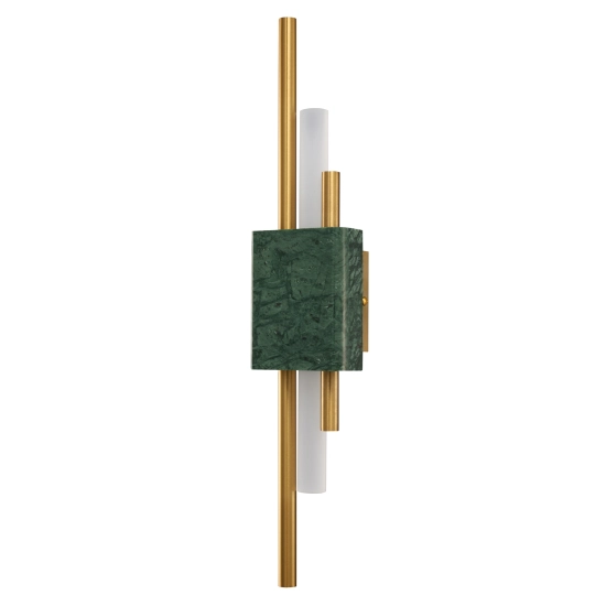 Lampa ścienna ELLIE LED marmurowa zielono złota 50 cm ST-7007W-GREEN Step into Design