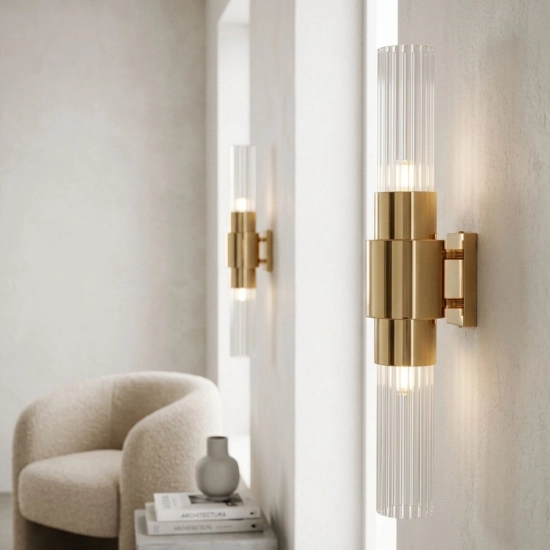 Lampa ścienna VERTI 50 cm - LED, kinkiet liniowy, transparentny ST-HC-D14-H500 Step into design
