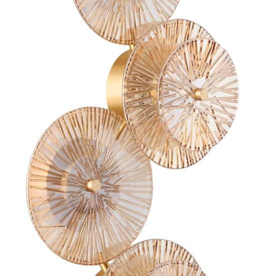 Lampa ścienna LUXIO-4 LED bursztynowa 32 cm ST-3315-4 copper Step into Design