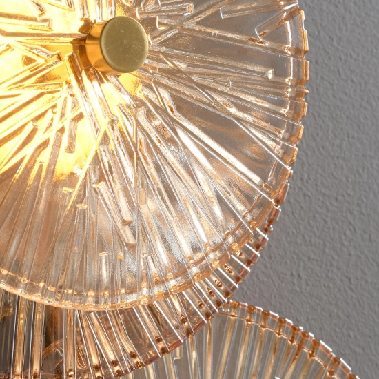 Lampa ścienna LUXIO-4 LED bursztynowa 32 cm ST-3315-4 copper Step into Design