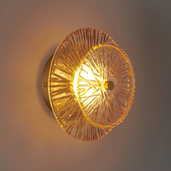 Lampa ścienna LUXIO LED bursztynowa 20 cm ST-3315-2 copper Step into Design