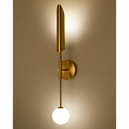 Lampa ścienna MIKA-1 biało złota 70 cm ST-F086 Step into Design