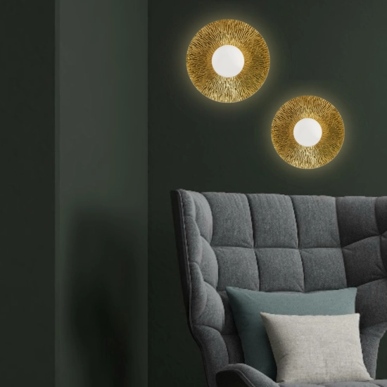 Lampa ścienna SUN L złota 40 cm ST-FB230946-D40 Step into Design