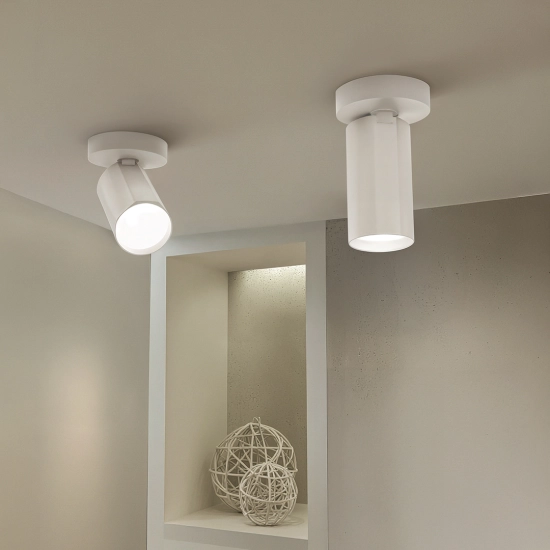 Lampa sufitowa BORA KJ2107 1xGU10 biały 1621DL DOMENO LIGHTING - zdjęcie dodatkowe 4