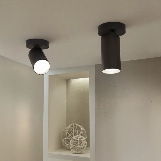 Lampa sufitowa BORA KJ2107 1xGU10 czarny 1620DL DOMENO LIGHTING - zdjęcie dodatkowe 4