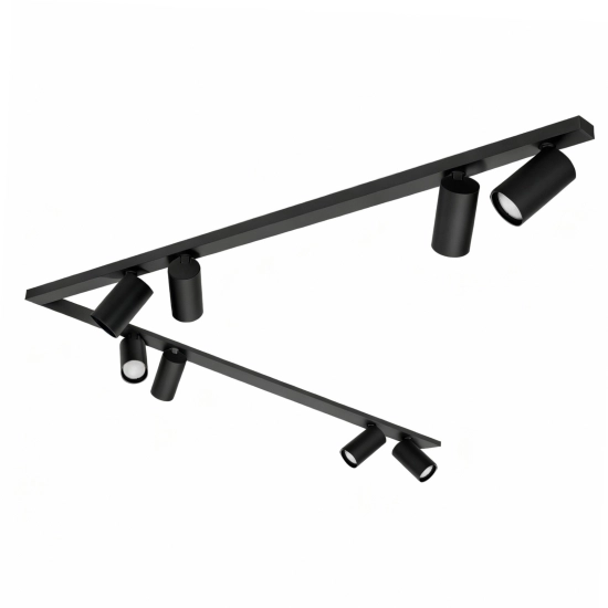 Lampa sufitowa BORA KJ2109 8xGU10 czarny 1624DL DOMENO LIGHTING - zdjęcie produktu