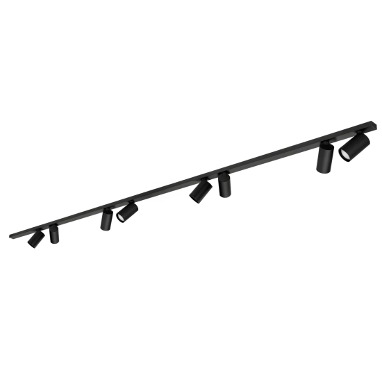 Lampa sufitowa BORA KJ2109 8xGU10 czarny 1688DL DOMENO LIGHTING - zdjęcie produktu