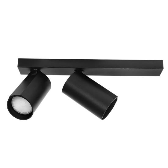 Lampa sufitowa BORA KJ2112 2xGU10 R czarny 1628DL DOMENO LIGHTING - zdjęcie produktu