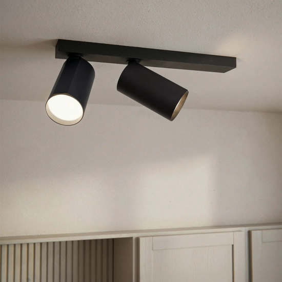 Lampa sufitowa BORA KJ2112 2xGU10 R czarny 1628DL DOMENO LIGHTING - zdjęcie dodatkowe 3