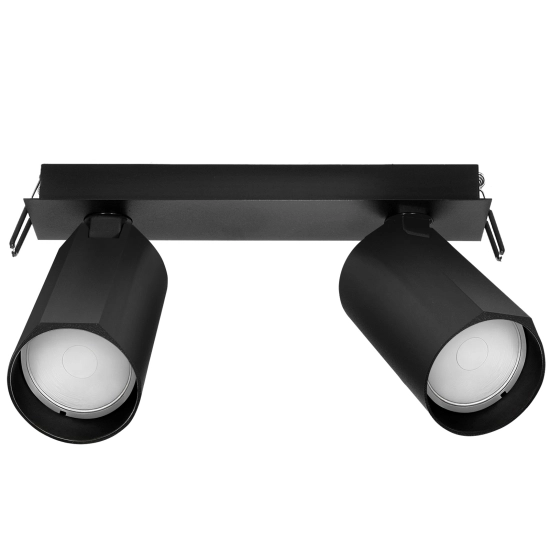 Lampa sufitowa wpuszczana BORA KJ2104 2xGU10 czarny 1614DL DOMENO LIGHTING - zdjęcie dodatkowe 2