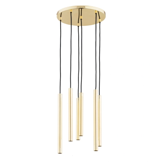 Lampa wisząca COLLET ZŁOTA 6xG9 63162 ALFA