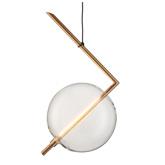 Lampa wisząca AMORE - 1 LED złota 24 cm ST-8869P-1 Step into design