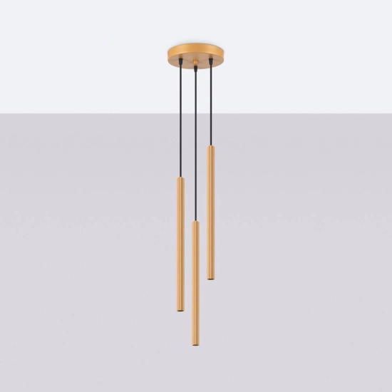 Lampa wisząca ARCHE 3P złota SL.1342 SOLLUX LIGHTING