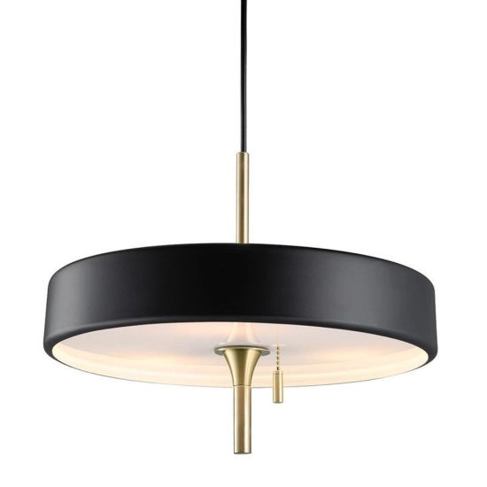 Lampa wisząca ARTDECO czarno - złota 35 cm MP8872 black Step into design